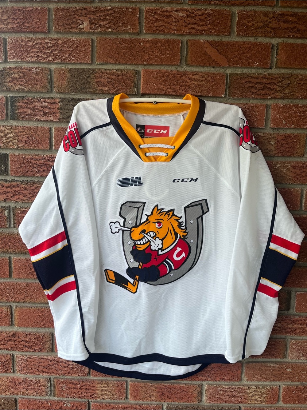 CCM Barrie Colts OHL hockey jersey men’s small